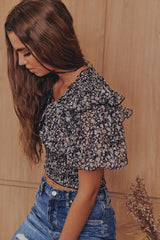 Beatrice Top- Black ~ Free People