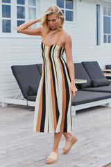 Radiant Stripe Midi Dress ~ MOS the label
