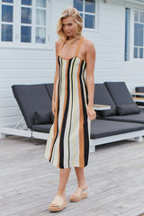 Radiant Stripe Midi Dress ~ MOS the label