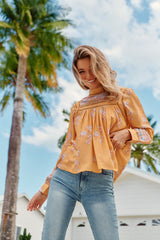 Ginny Blouse - Mango Paper Crane
