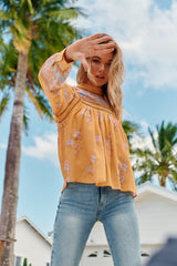 Ginny Blouse - Mango Paper Crane