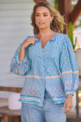 Aries Blouse - Sea Eden