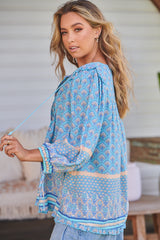Aries Blouse - Sea Eden