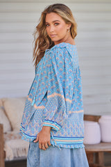 Aries Blouse - Sea Eden
