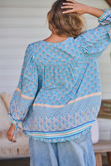 Aries Blouse - Sea Eden