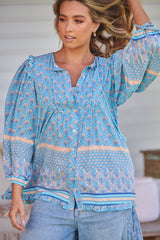 Aries Blouse - Sea Eden