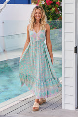 Reef Maxi Dress - Sea Mist
