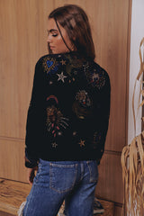 Victoria Velvet Bomber Jacket ~ Johnny Was