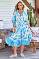 Eve Midi Dress - Swan River Daisy