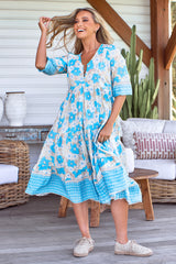 Eve Midi Dress - Swan River Daisy