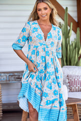 Eve Midi Dress - Swan River Daisy