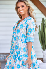 Eve Midi Dress - Swan River Daisy