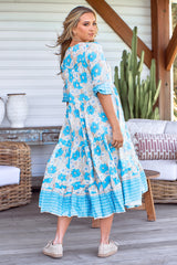 Eve Midi Dress - Swan River Daisy