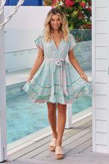 Montana Mini Dress - Sea Mist