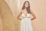Benita Maxi - Cotton Candy White