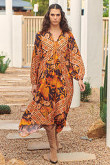 Penny Midi Dress - Lantana