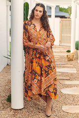 Penny Midi Dress - Lantana