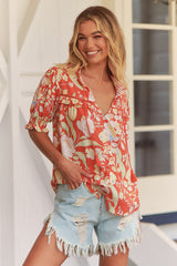 Molly Blouse - Sangria