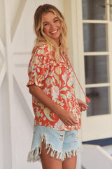 Molly Blouse - Sangria