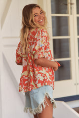 Molly Blouse - Sangria