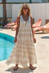 Remi Jumpsuit - White Embroidered