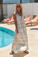 Remi Jumpsuit - White Embroidered