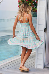 Rena Mini Dress - Sea Mist