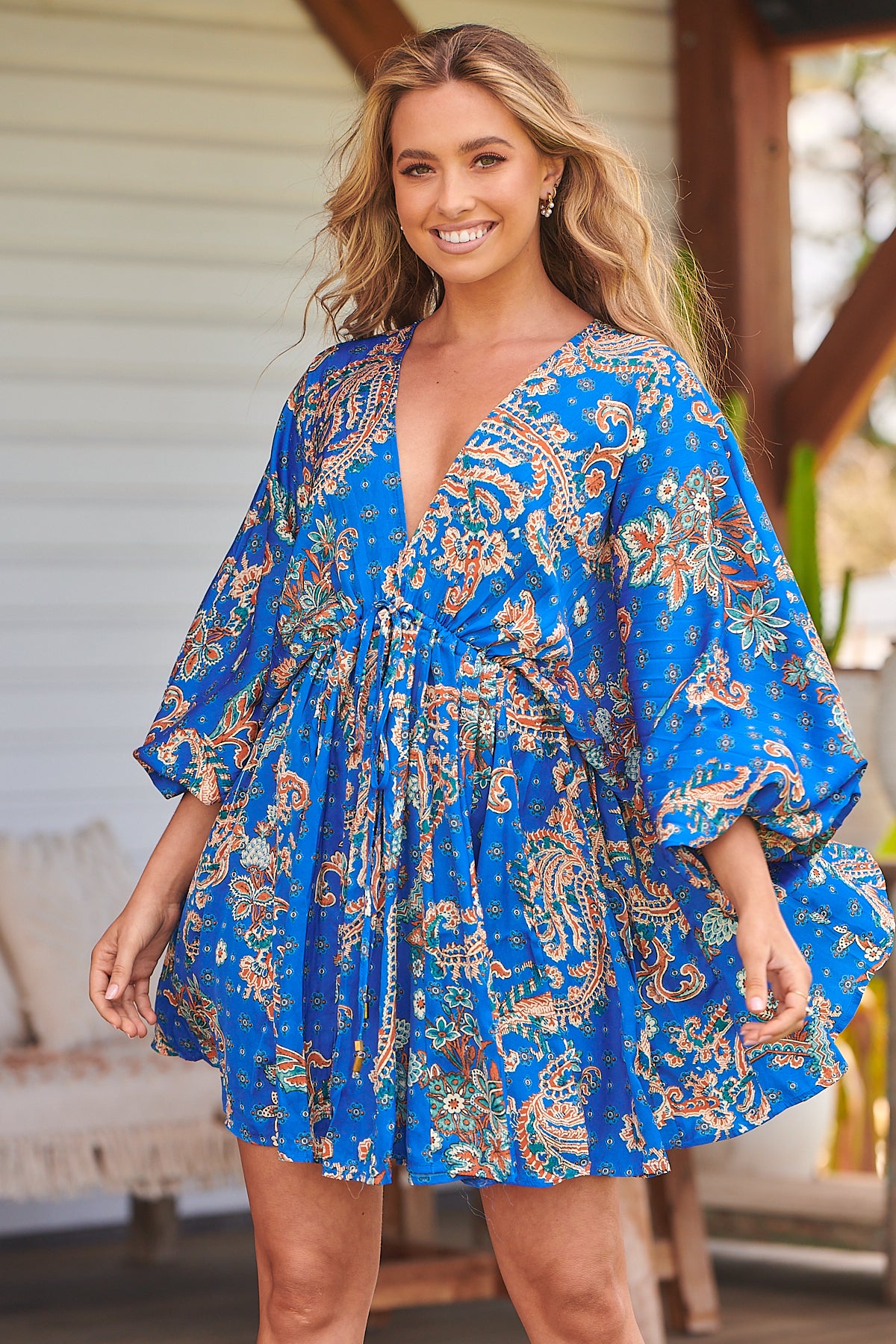 Arzel Mini Dress - Botanical Combo – Arizonia Rose