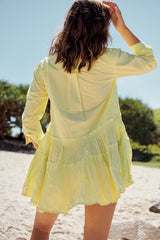 Billie Mini Dress - Lime Glo