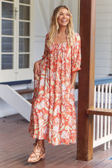 Blossom Midi - Sangria Print