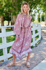 Shayla Midi Skirt - Chocolate Paper Crane