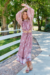 Shayla Midi Skirt - Chocolate Paper Crane