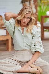 Wild Bloom Embroidery Blouse ~ MOS the label