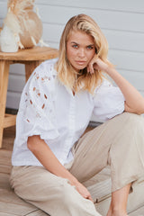 Wild Bloom Embroidery Blouse ~ MOS the label