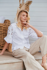 Wild Bloom Embroidery Blouse ~ MOS the label
