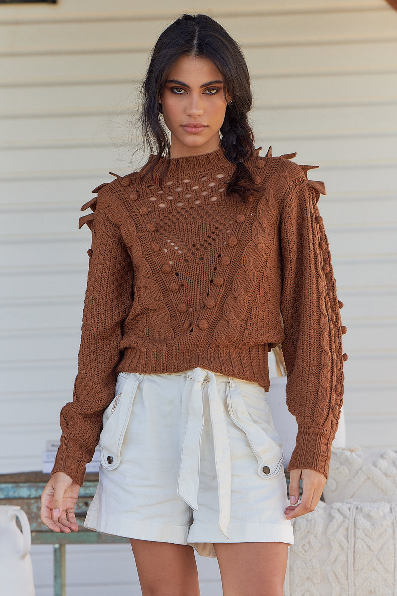 Savanna Knit Sweater - Butterscotch ~ Ministry of Style