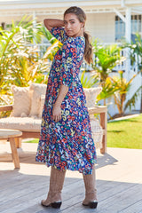 Eve Midi Dress - Carnation