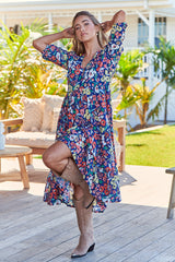 Eve Midi Dress - Carnation