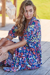 Eve Midi Dress - Carnation