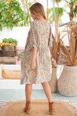 Emerald Mini Dress - Olive Print