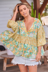 Chloe Top - Pompeii Citrus