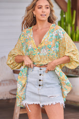 Chloe Top - Pompeii Citrus