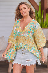 Chloe Top - Pompeii Citrus