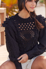 Savanna Knit Sweater - Black ~ MOS the label