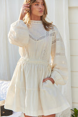 Loom Mini Dress- Unbleached ~ MOS the label