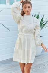 Loom Mini Dress- Unbleached ~ MOS the label