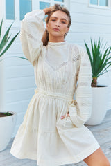 Loom Mini Dress- Unbleached ~ MOS the label