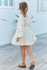 Loom Mini Dress- Unbleached ~ MOS the label