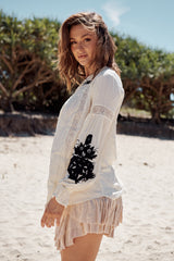 Tusalossa Embroidered Top- Free People
