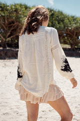 Tusalossa Embroidered Top- Free People